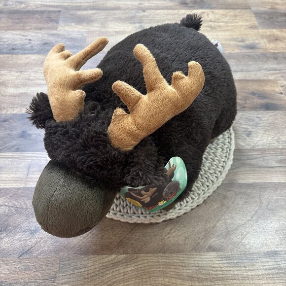Pillow Pets Wild Moose Foldable Plush Pillow 18" Stuffed Animal NEW w TAG - Picture 1 of 6
